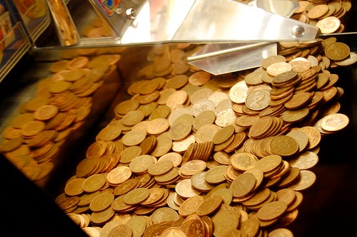slot machine coins