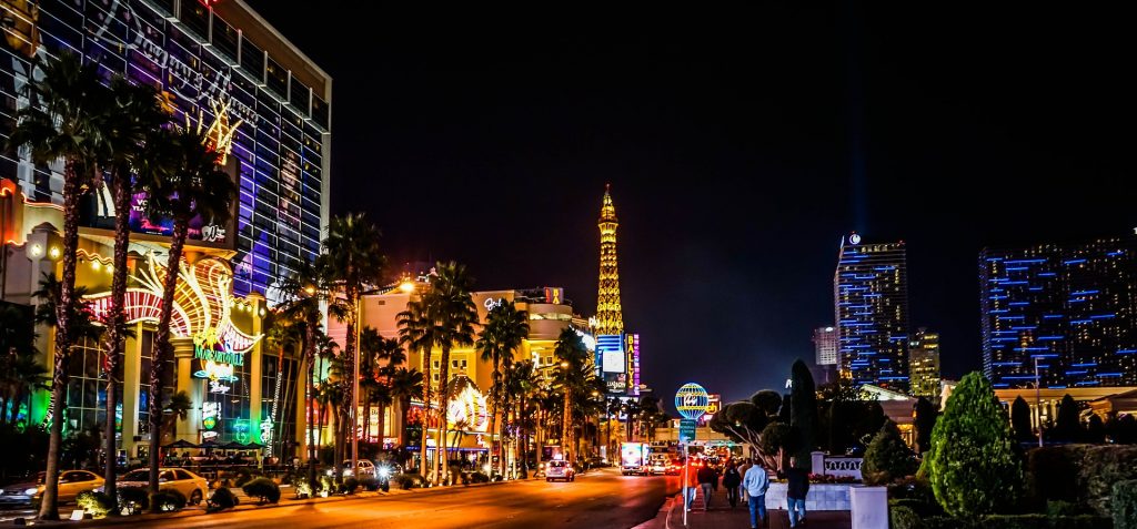 The Las Vegas strip