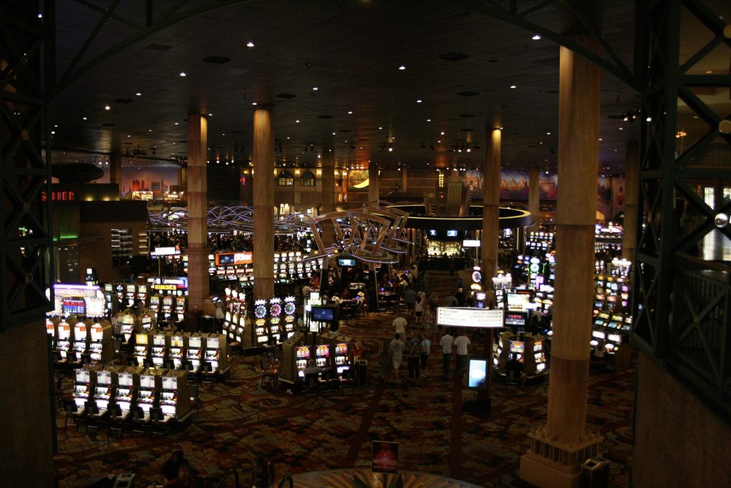A view of a casino from above