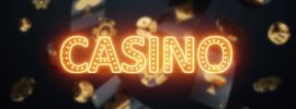 A graphic of the word "casino"